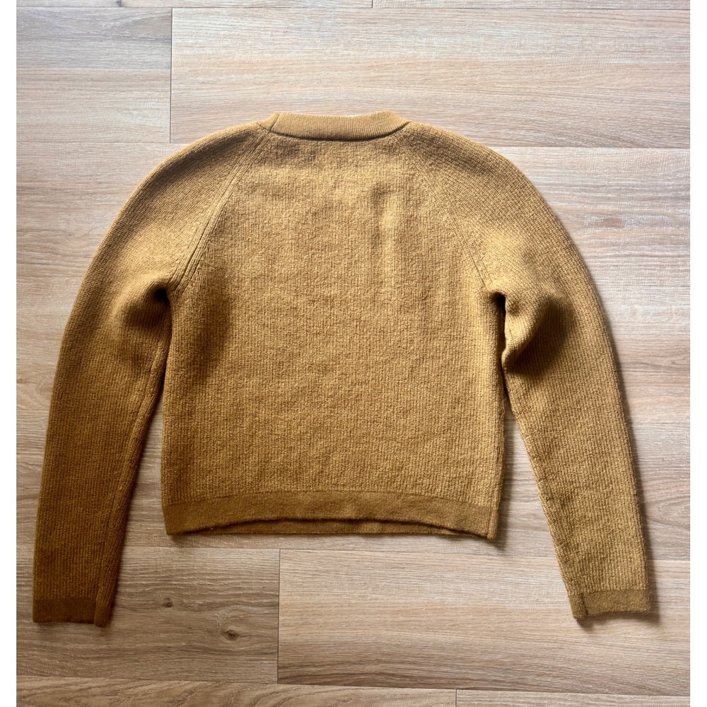 Vince Camel Brown Wool Cashmere Blend Crew Neck Raglan Sweater Womens Medium - Picture 2 of 6